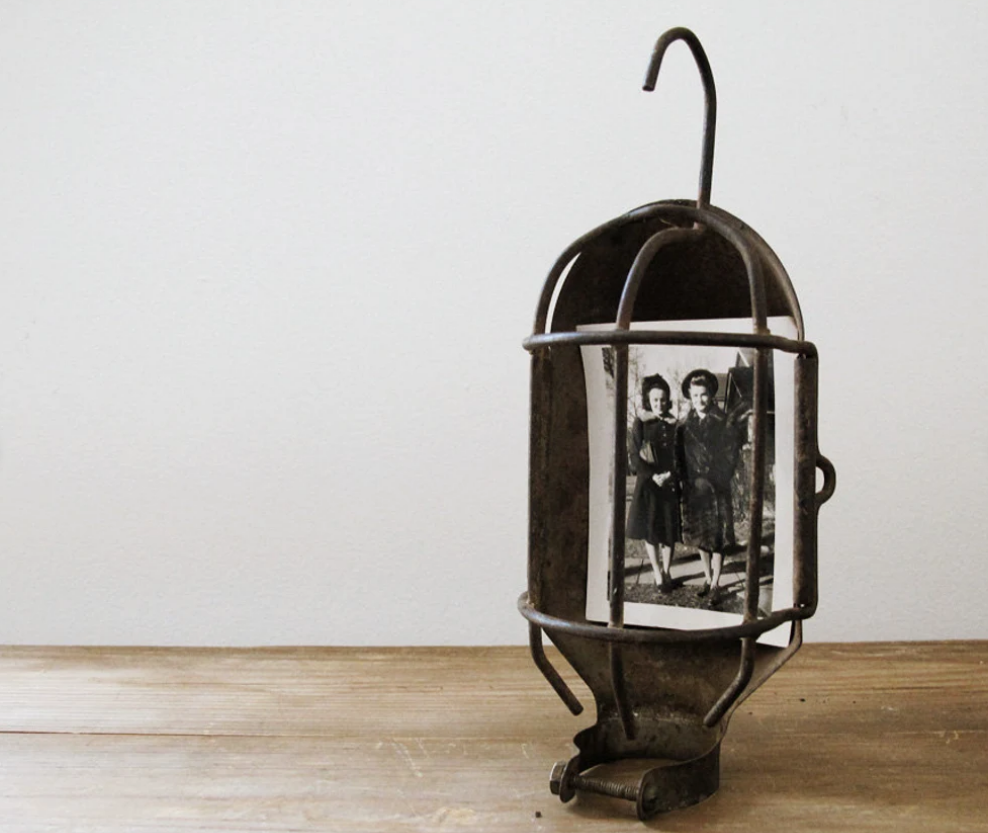 Antique Cage Light Frame