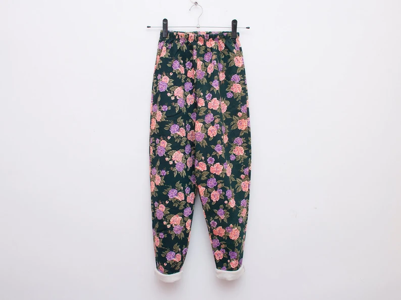 vintage floral pants