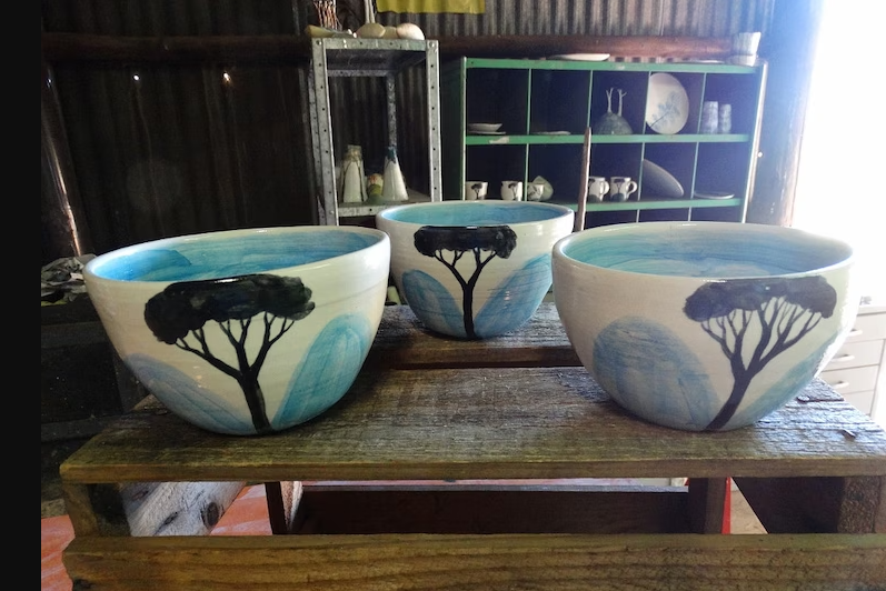 salad bowls by mountain clay
