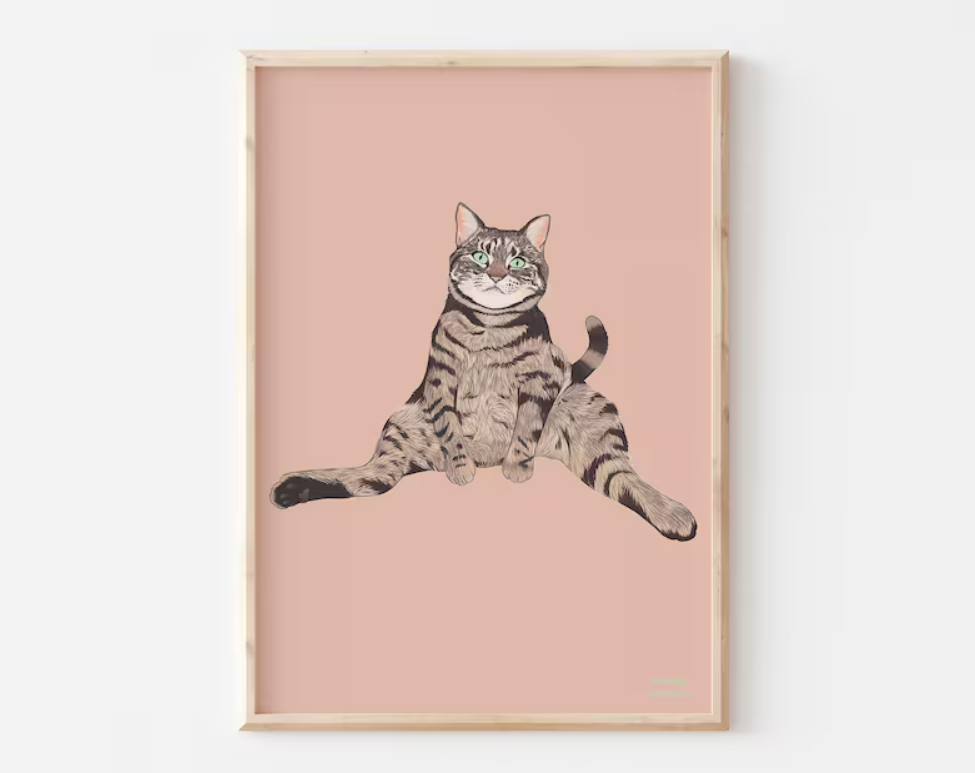 Chill cat poster