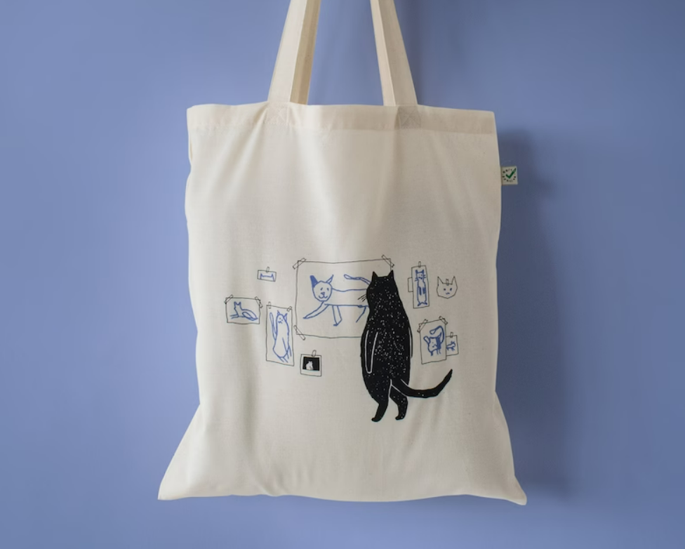 cat tote bag