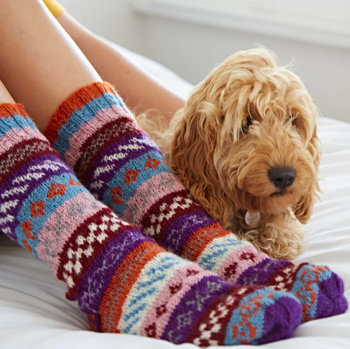 Fair Trade hand knitted woollen socks