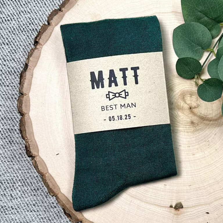 custom groomsmen socks