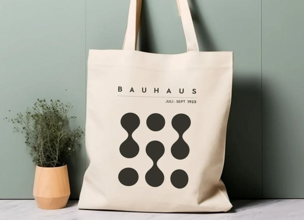 100% cotton "Bauhaus" tote bag