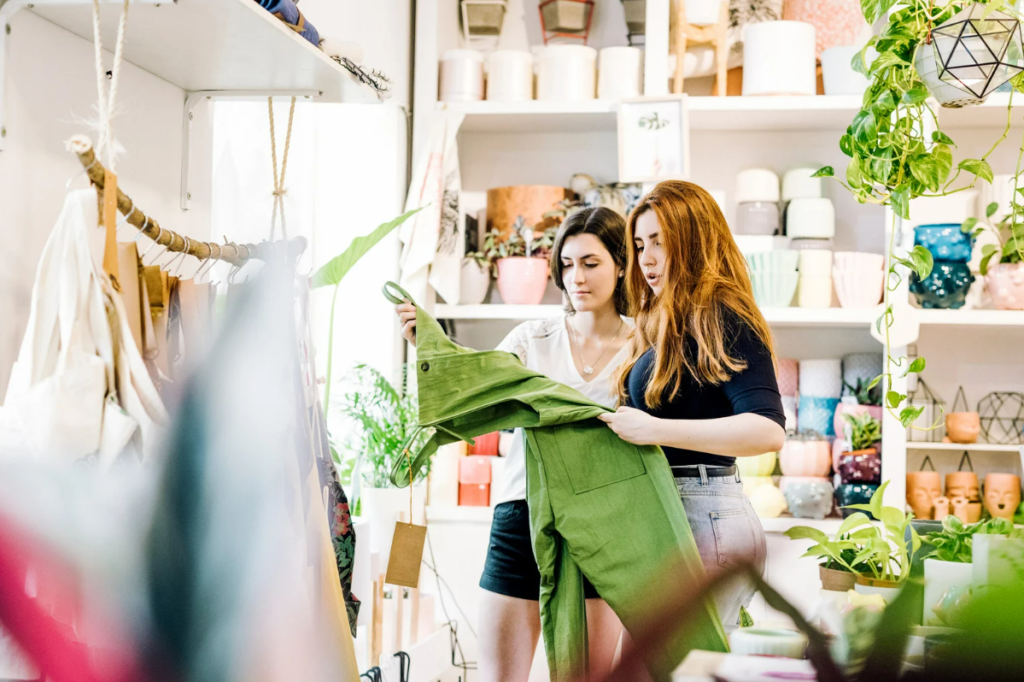 handmade products at a local retail shop