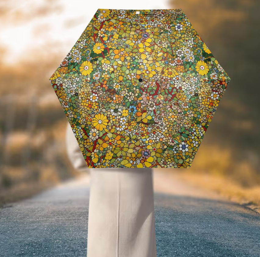 groovy floral umbrella