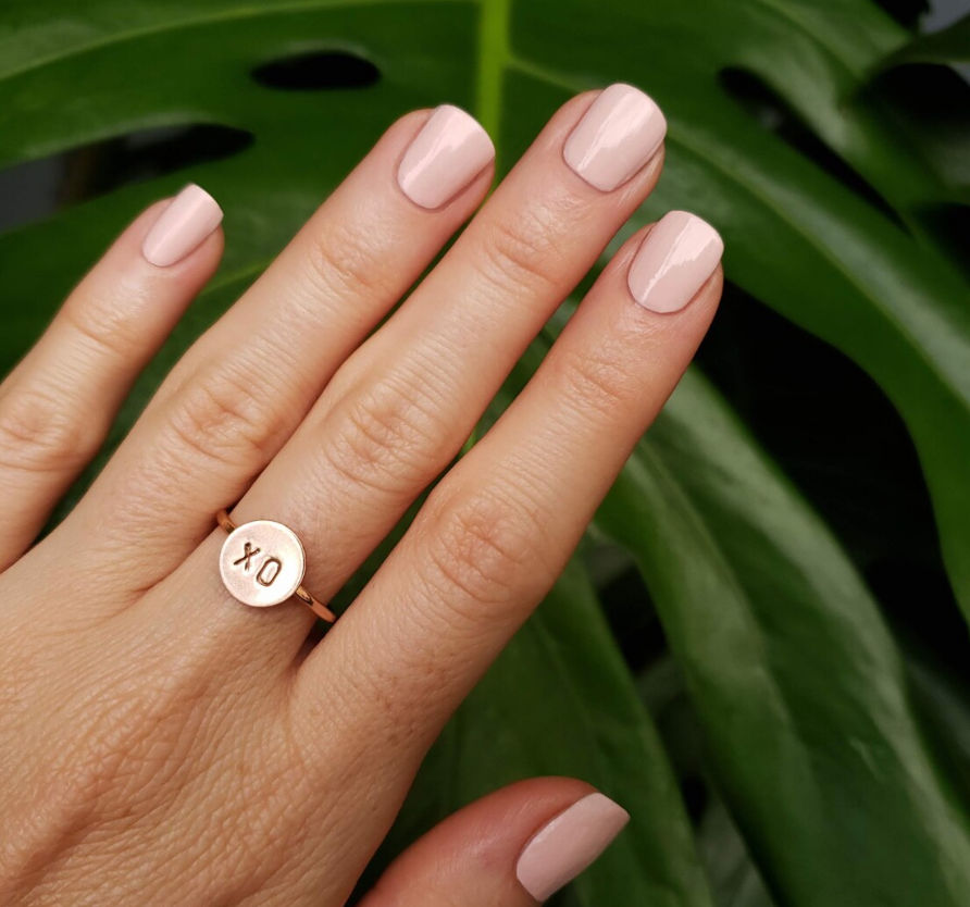 XOXO Stamped Ring